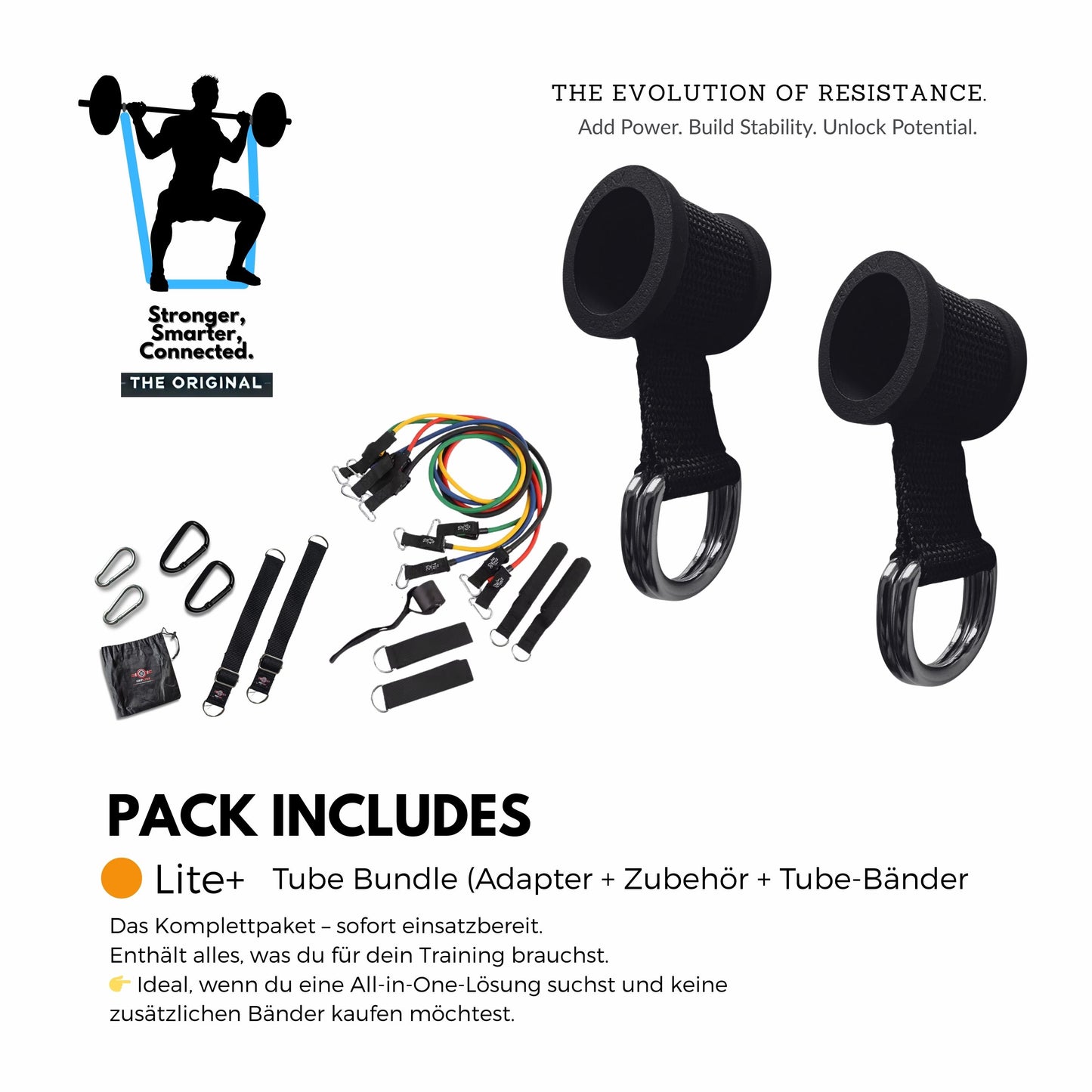 GRIPLYNX LITE – Innovatives Adapter-System für Langhanteln & Widerstandsbänder (bis 32 mm)